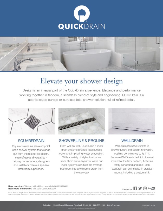 Product Literature Quickdrain