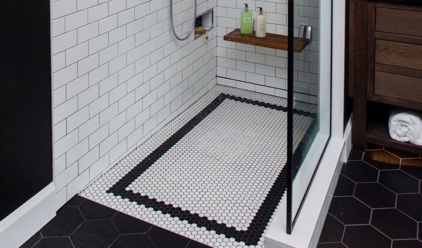 Quick Drain Modern Farmhouse Design Trend with Curbless Shower Drain