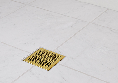 Quick Drain Square Drain Gold Shower Drain