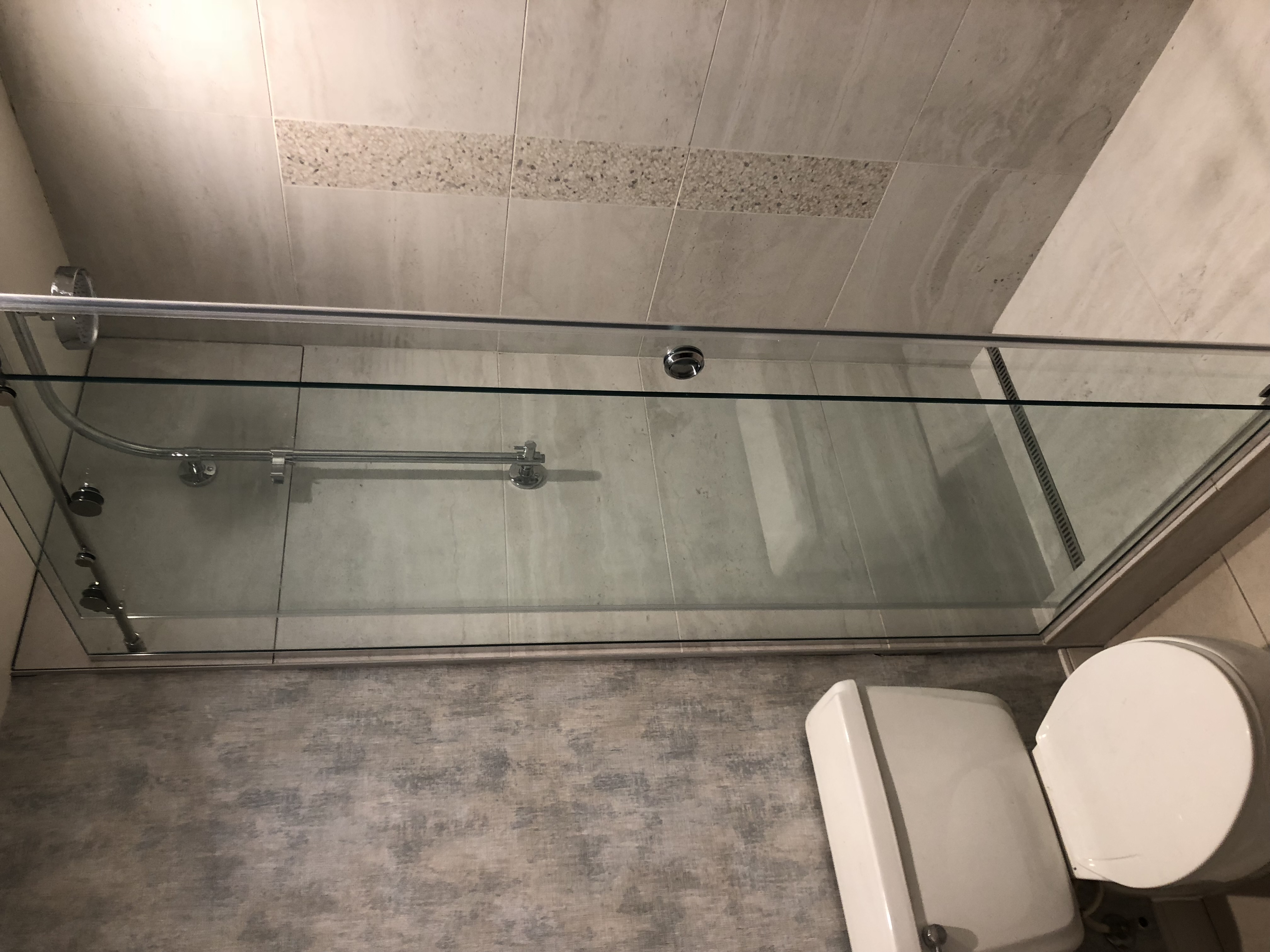 Bathtub-to-shower conversions create a luxurious feel