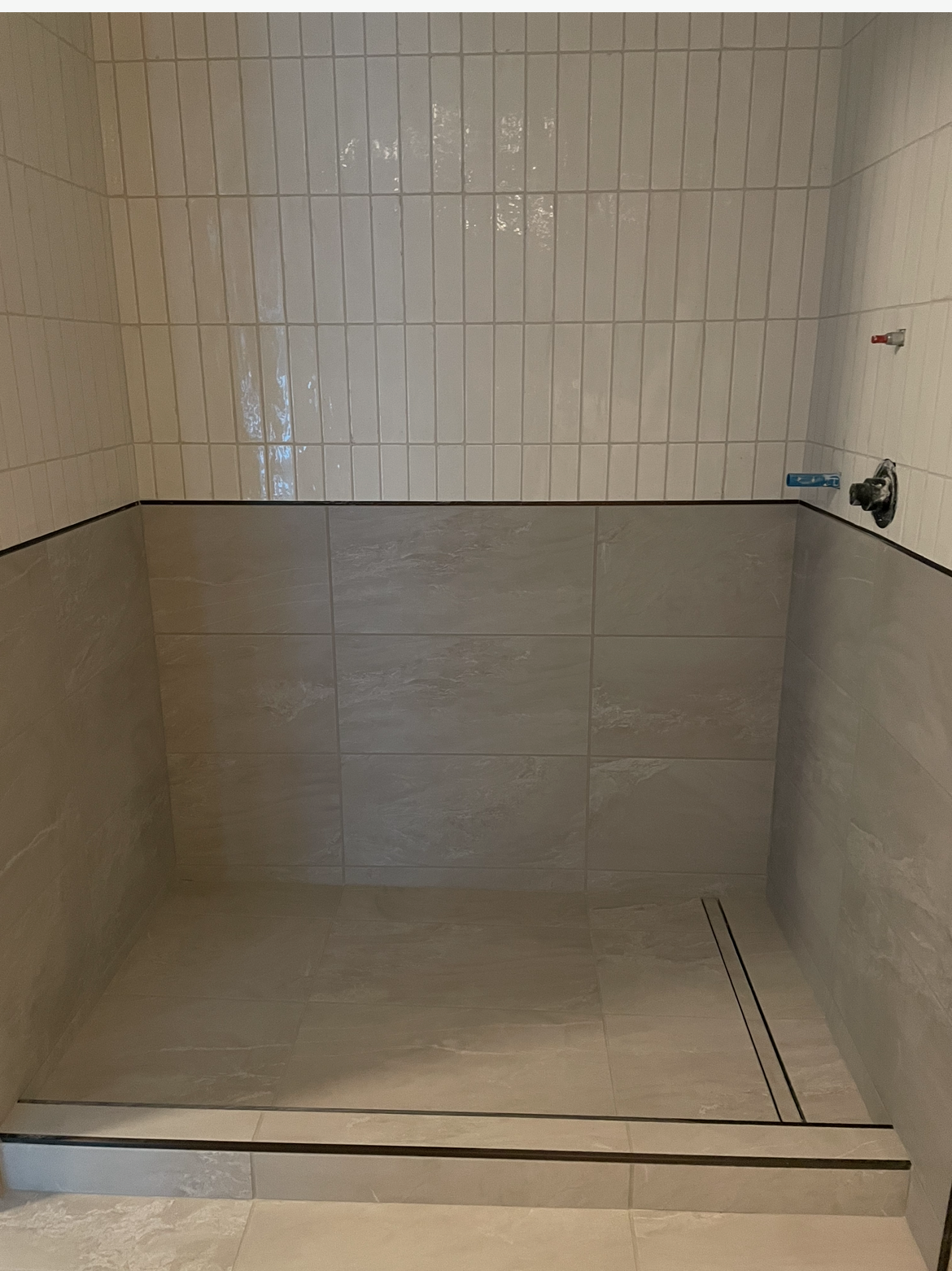 newly renovated bathroom tile
